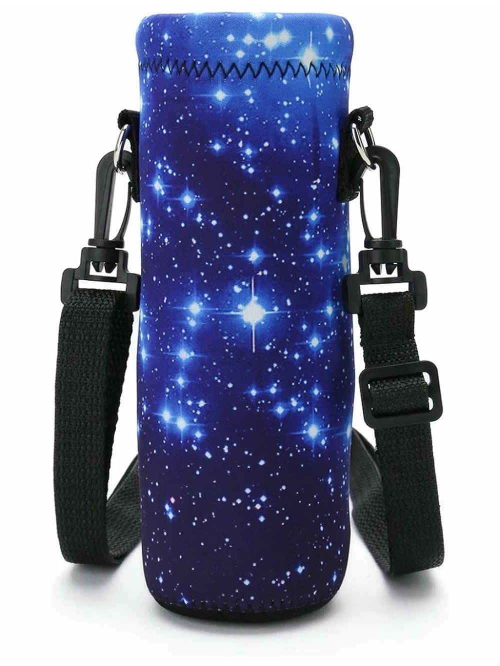 iColor Neoprene Galaxy Blue Water Bottle Carrier Adjustable Strap Insulated